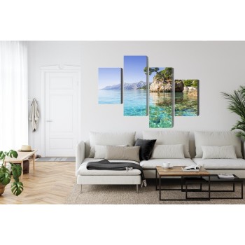 Mehrteiliges Bild Riviera Von Makarska In Kroatien