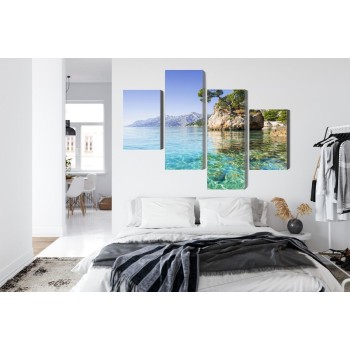 Mehrteiliges Bild Riviera Von Makarska In Kroatien