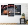 Mehrteiliges Bild Getrocknete Chilischoten