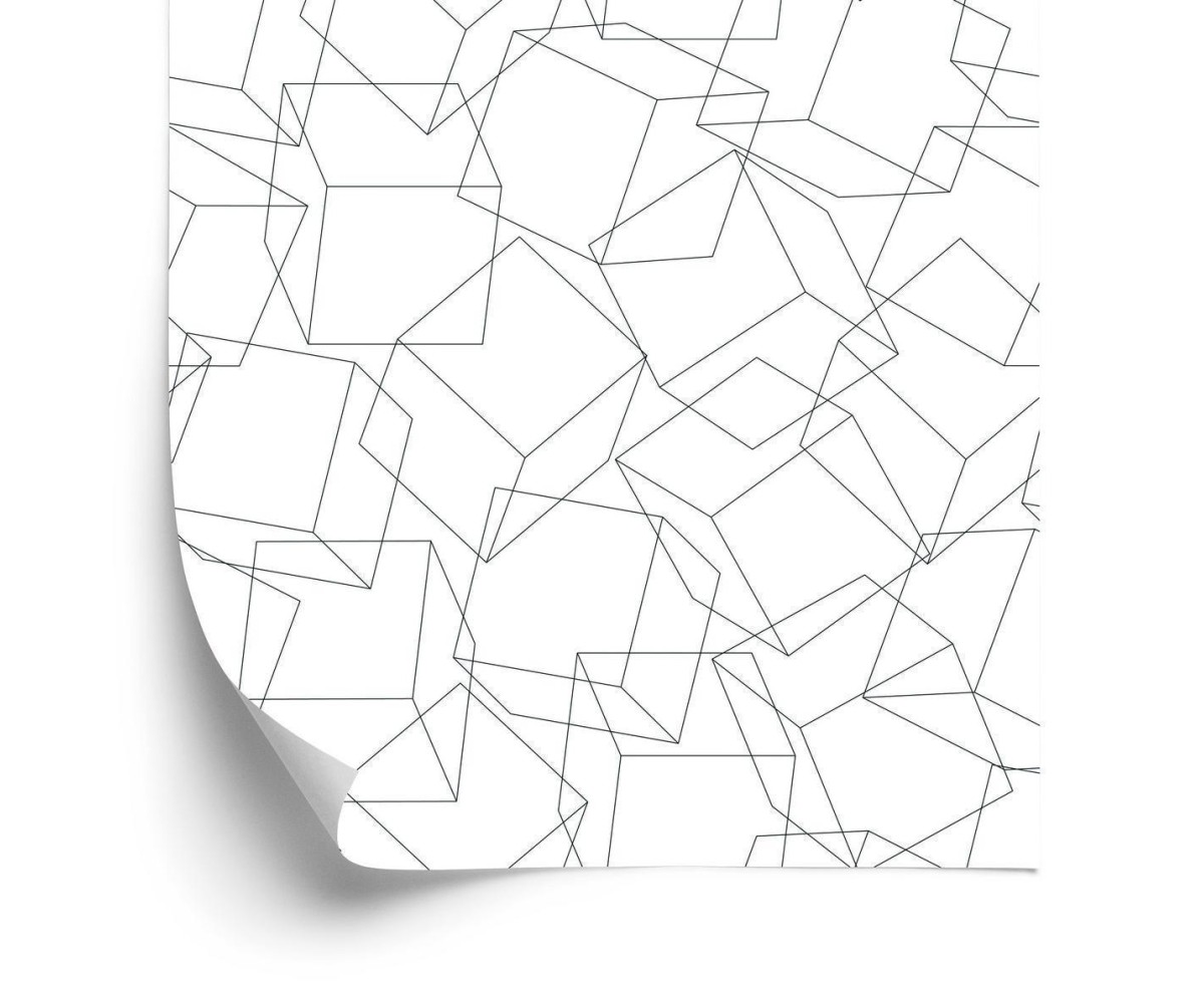 Tapete Minimalistischer 3D-Effekt