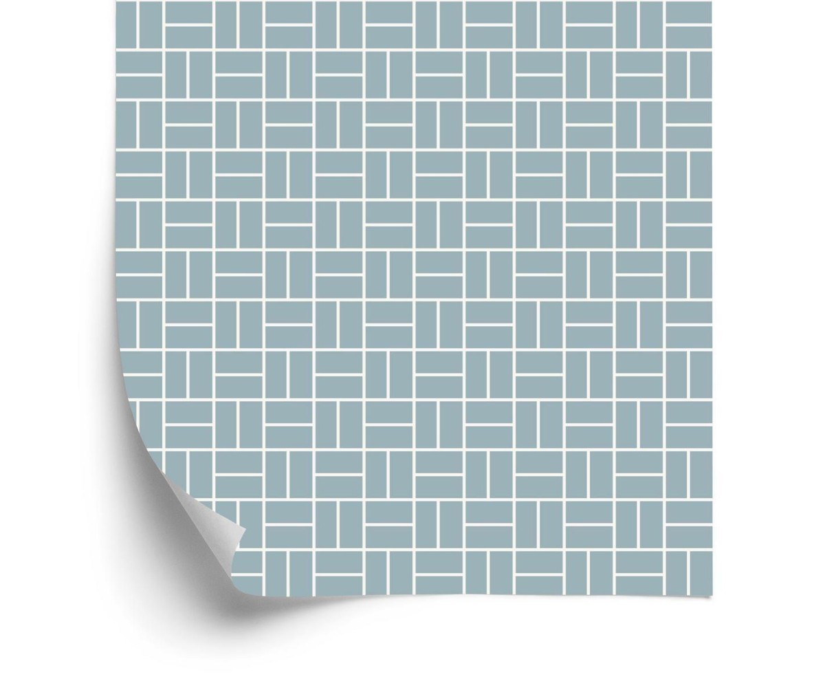 Tapete Geometrisches Muster Im Retro-Stil