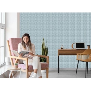 Tapete Geometrisches Muster Im Retro-Stil