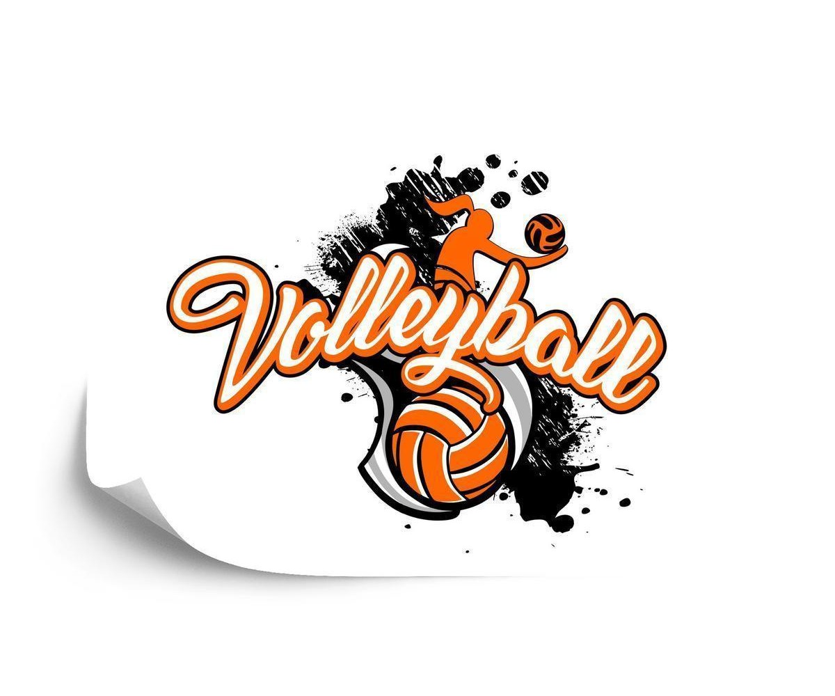 Fototapete Volleyballball Mit Der Aufschrift