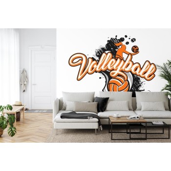 Fototapete Volleyballball Mit Der Aufschrift