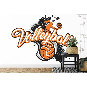 Fototapete Volleyballball Mit Der Aufschrift
