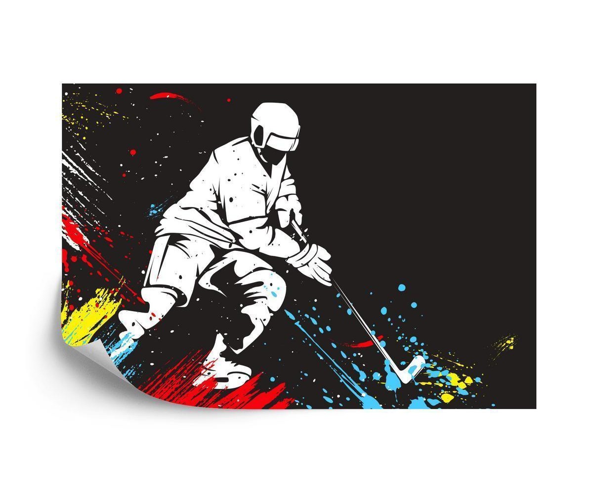 Fototapete Hockey Spieler