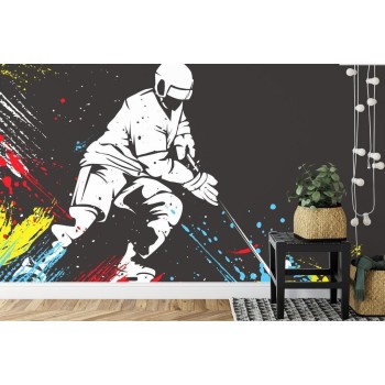 Fototapete Hockey Spieler