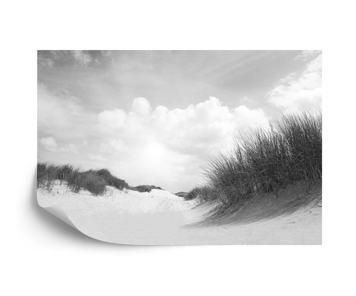 Fototapete Sandige Tage In Schwarz-Weiß