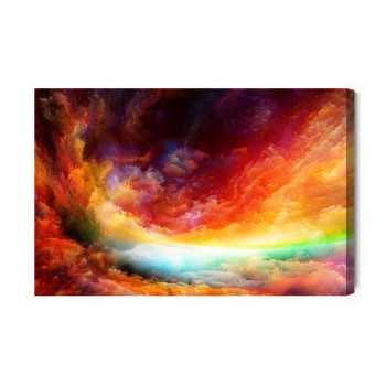 Leinwandbild Die Abstrakten Farben Des Himmels