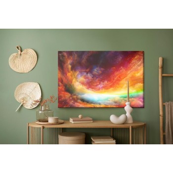 Leinwandbild Die Abstrakten Farben Des Himmels