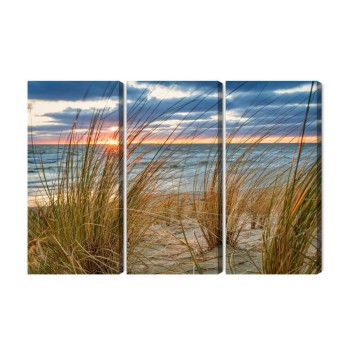 Mehrteiliges Bild Sonnenaufgang Am Strand Von Rügen