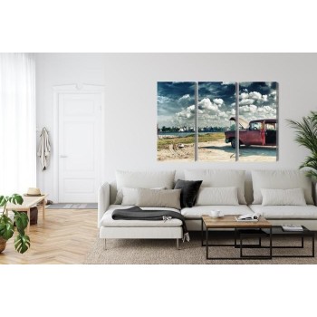 Mehrteiliges Bild Panoramablick Auf Havanna Und Den Malecon
