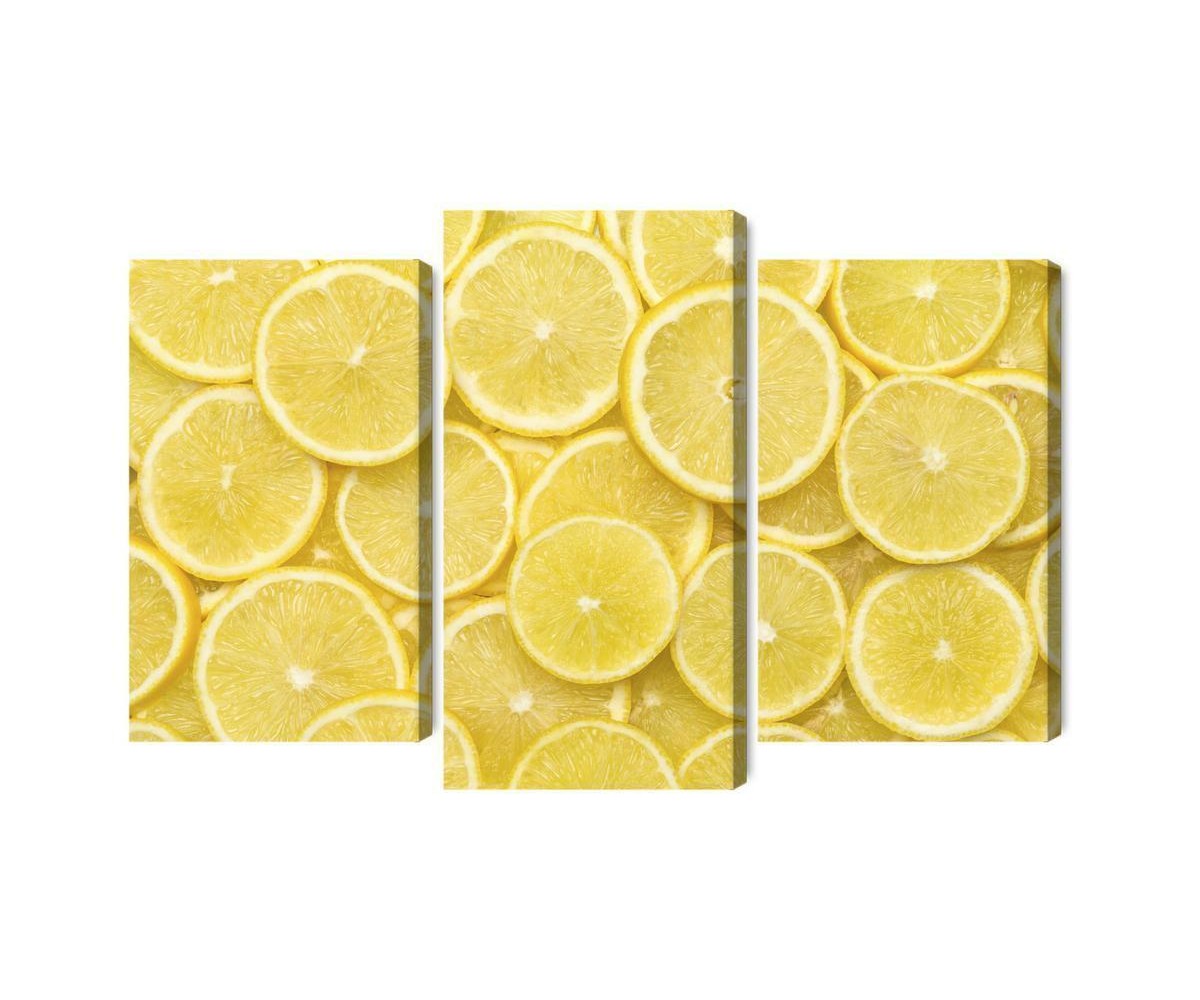 Mehrteiliges Bild Zitronenscheiben