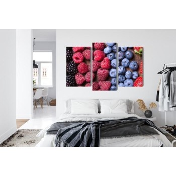 Mehrteiliges Bild Frisches Süßes Obst
