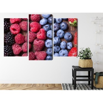 Mehrteiliges Bild Frisches Süßes Obst