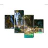 Mehrteiliges Bild Kuang-Si-Wasserfall