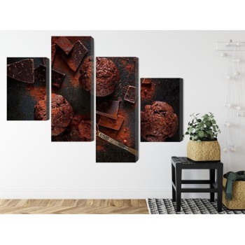Mehrteiliges Bild Schokoladenmuffins