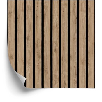 Tapete Lamellen Zur Imitation Von Eichenholz Naturfarben