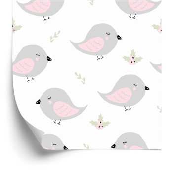 Tapete Vögel Und Pflanzen