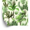 Tapete Exotische Blätter Vintage
