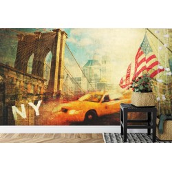 Fototapete New York City Taxi