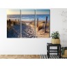 Mehrteiliges Bild Nordseestrand 3D