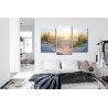 Mehrteiliges Bild Sonnenuntergang An Der Ostsee 3D