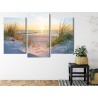 Mehrteiliges Bild Sonnenuntergang An Der Ostsee 3D