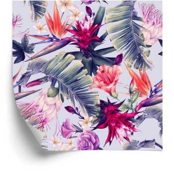 Tapete Mehrfarbige Blumen