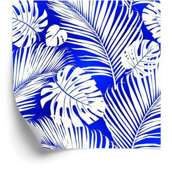 Tapete Monstera Und Palmblätter