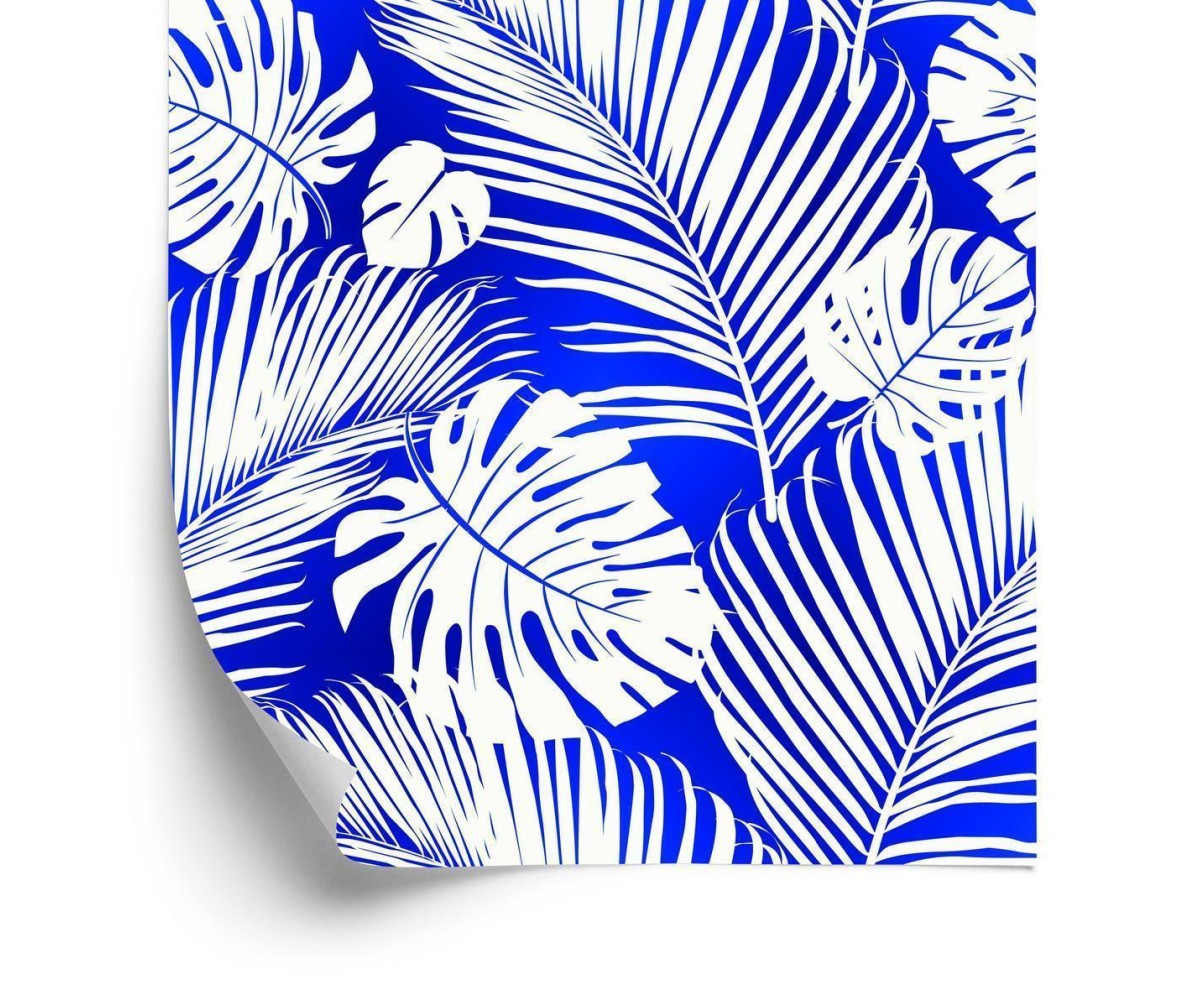 Tapete Monstera Und Palmblätter