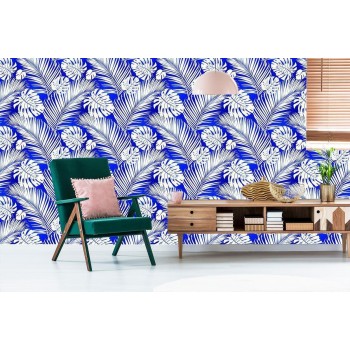 Tapete Monstera Und Palmblätter