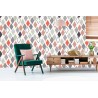 Tapete Geometrisch-Bunte Rhomben