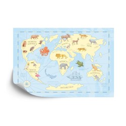 Fototapete Klassische Weltkarte Für Kinder