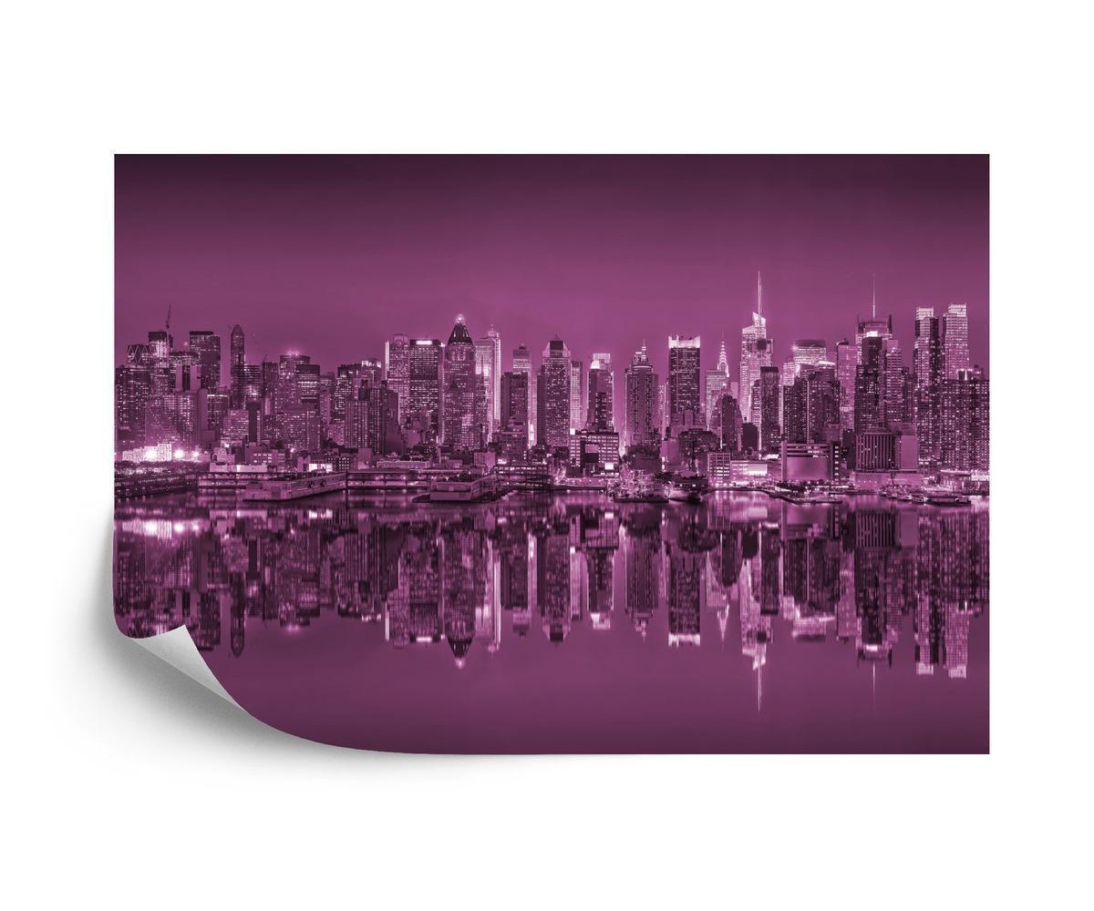 Fototapete New Yorker Reflexionen In Pink