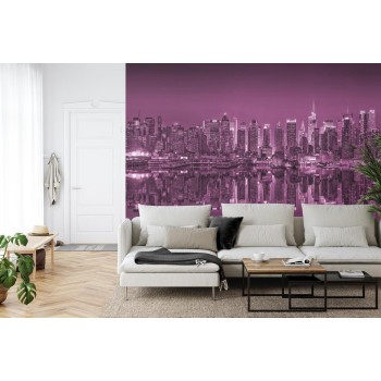 Fototapete New Yorker Reflexionen In Pink
