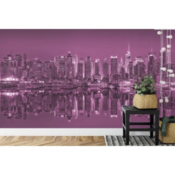 Fototapete New Yorker Reflexionen In Pink