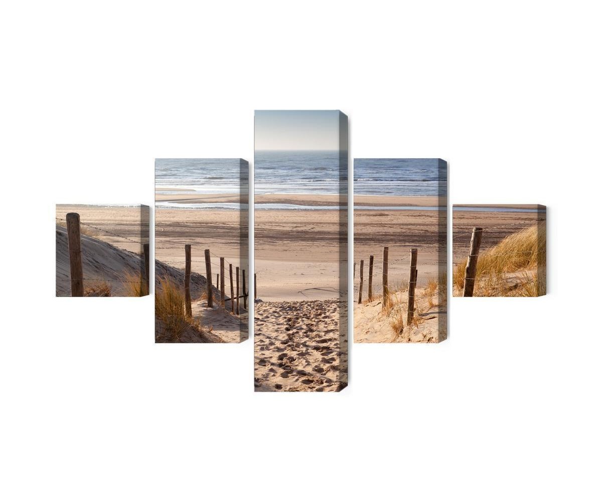 Mehrteiliges Bild Sandiger Weg Zur Nordsee