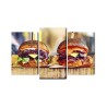 Mehrteiliges Bild Vegane Burger