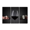Mehrteiliges Bild Ein Glas Rotwein