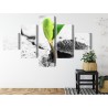 Mehrteiliges Bild 3D-Pflanzenkeimung