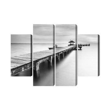 Mehrteiliges Bild Holzsteg