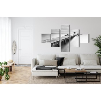 Mehrteiliges Bild Holzsteg