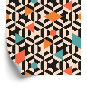Tapete Bunte Geometrische Muster