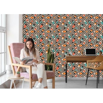 Tapete Bunte Geometrische Muster