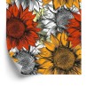 Tapete Bunte Sonnenblumen