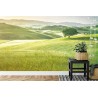 Fototapete Rolling Hills Verblasste Vintage
