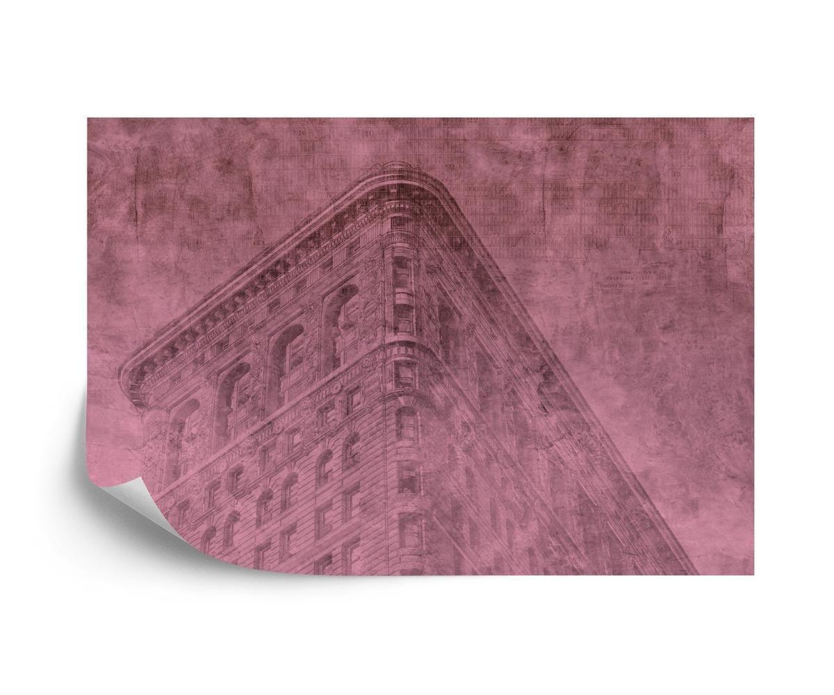 Fototapete New York City-Schmutz-Ii-Rosa