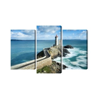 Mehrteiliges Bild Leuchtturm Petit Minou In Frankreich