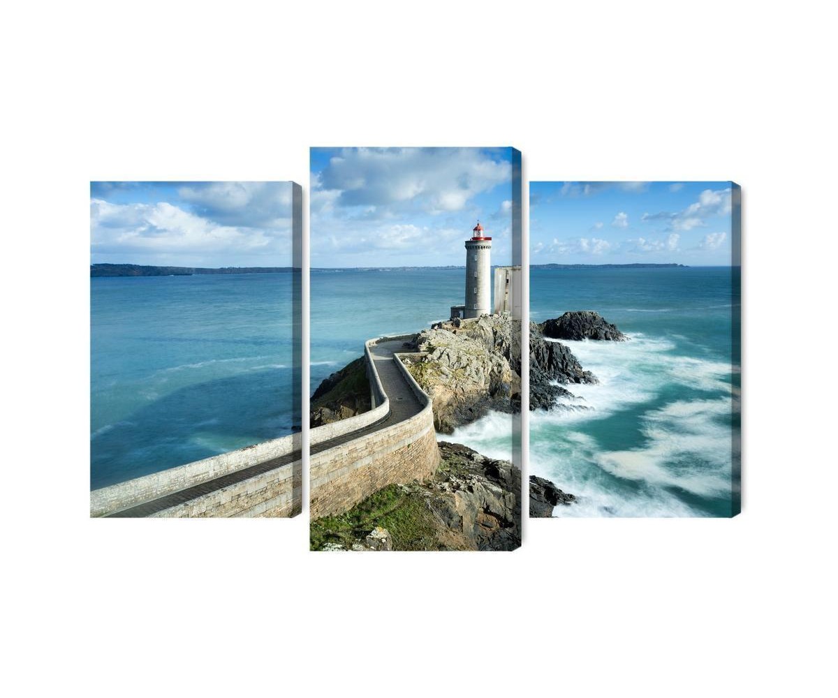 Mehrteiliges Bild Leuchtturm Petit Minou In Frankreich